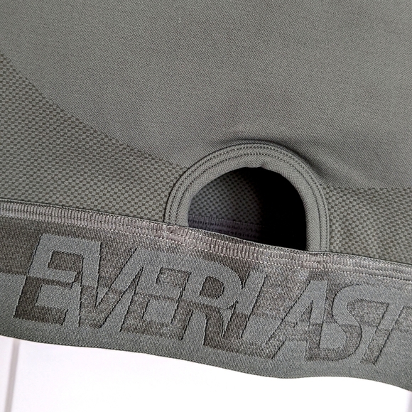 Everlast Olive Khaki Seamless Racerback Logo Branded Sport Bra Med Support 6 S - Picture 3 of 7